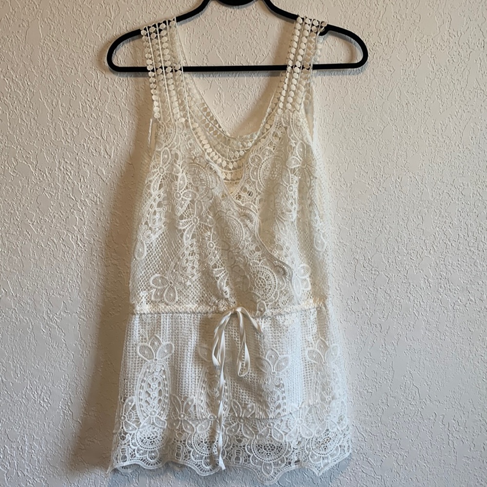 Bathing Suit Cover • Skort/Romper | Size 8 | Fashion Collection | White